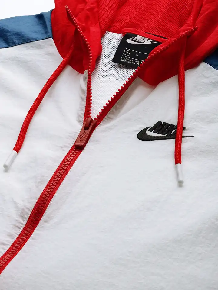 red and white nike windrunner