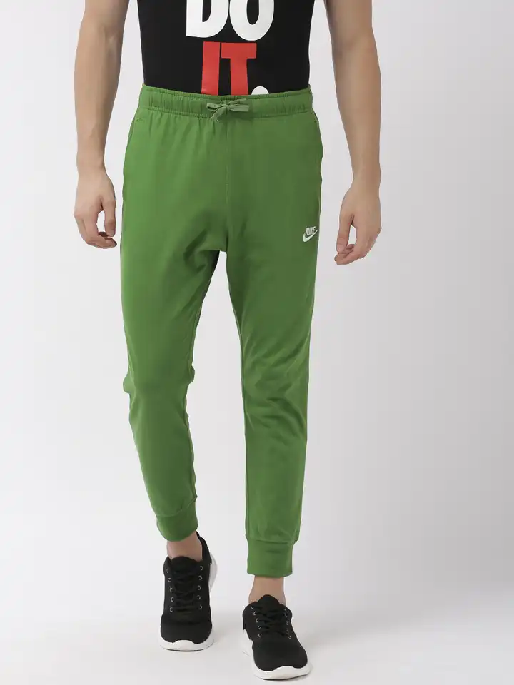 green nike joggers mens