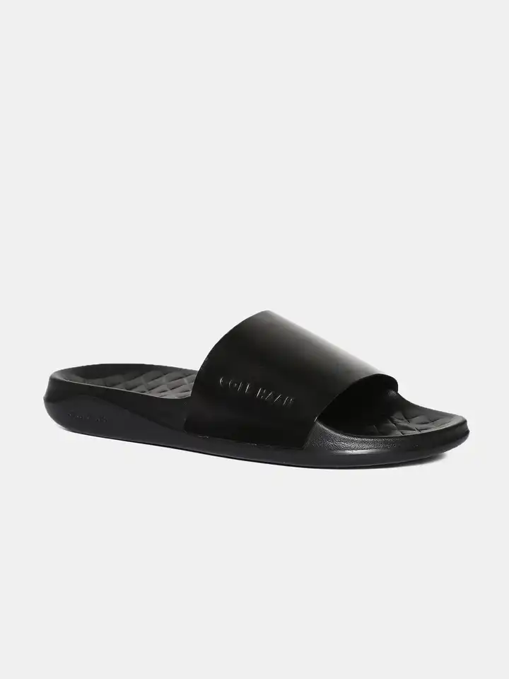 Cole Haan Gordon Slide Sandals country  slides black flip flops men’s size 12M 4.ZERØGRAND All-Day Black Slide Sandal | Walking On A Cloud USA main image 3