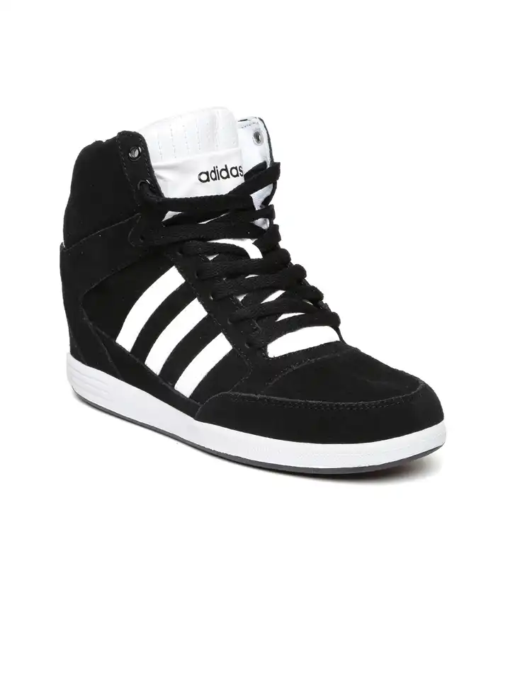 Buy ADIDAS NEO Women Black Super Wedge Suede Sneakers - Casual Shoes for  Women 1193656 | Myntra