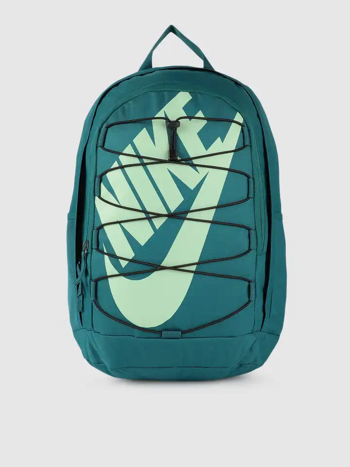 blue and green nike backpack