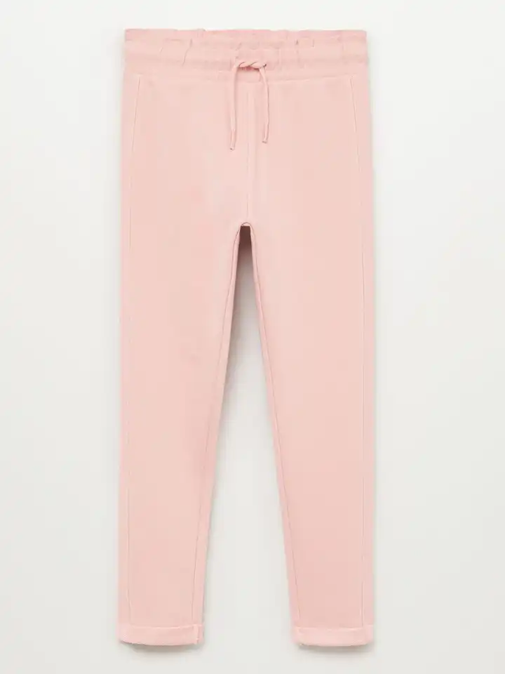 mango cigarette trousers Buy Mango Kids Girls Pink Regular Fit Solid Sustainable Knit Cigarette  Trousers - Trousers for Girls 12524608