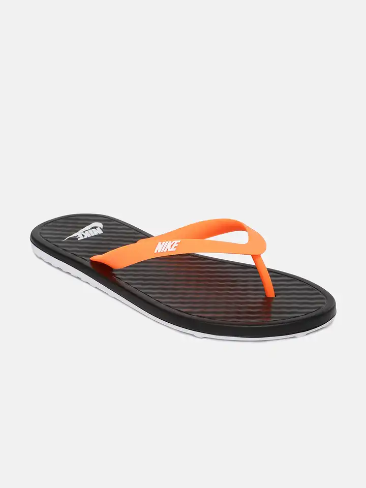 Nike Black and Orange Flip-Flops Nike | Shoes | Nike Ondeck Mens Black Orange Flip Flops  main image 3