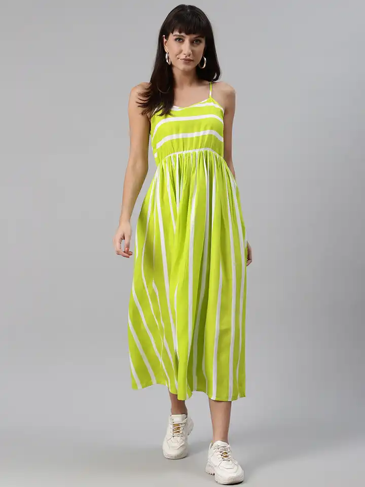 green emerald velvet dress Green and White Stripe Sienna Dress