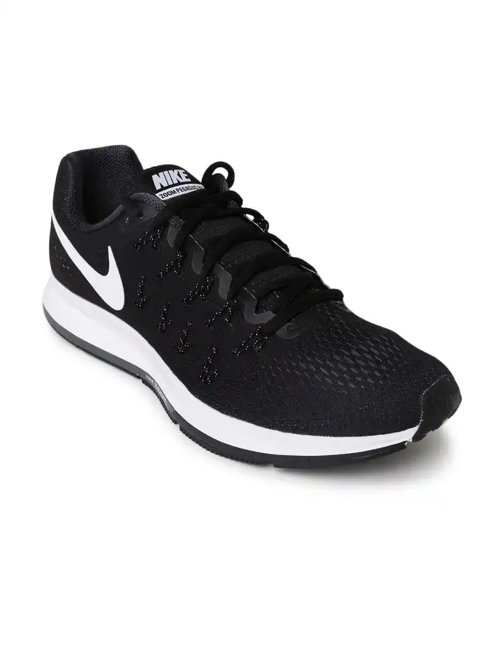 nike air zoom 33 pegasus pegasus 33 black red black running shoes