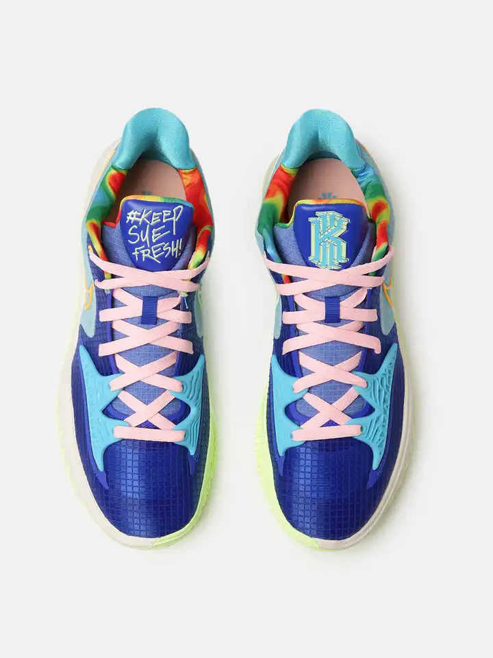 kyrie shoes pink and blue