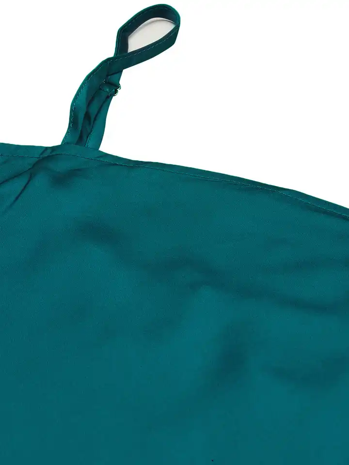 green emerald velvet dress Satin Cutout Cami Slip Dress