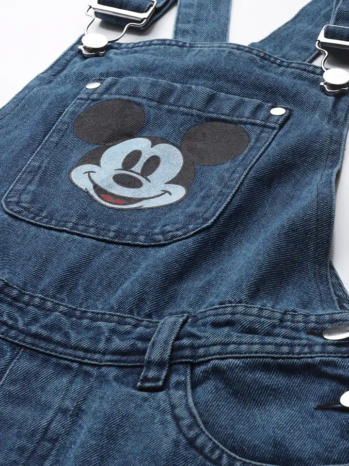 Buy Kook N Keech Disney Women Blue Pure Cotton Mickey Mouse Print