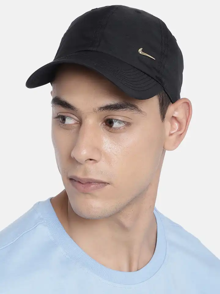 solid black nike hat