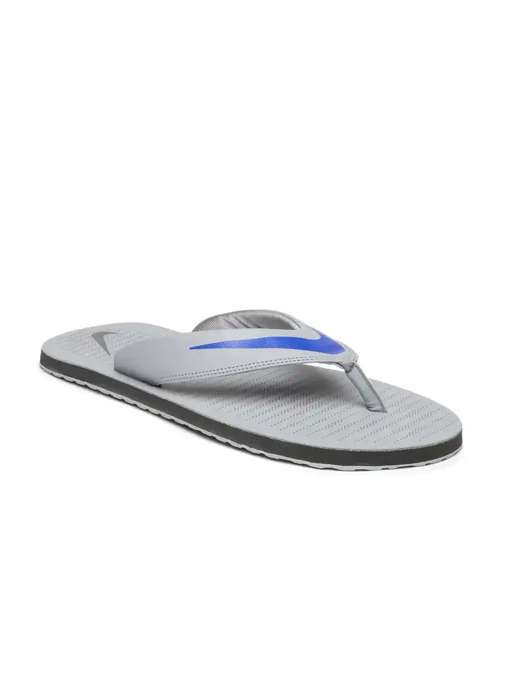 nike grey flip flops