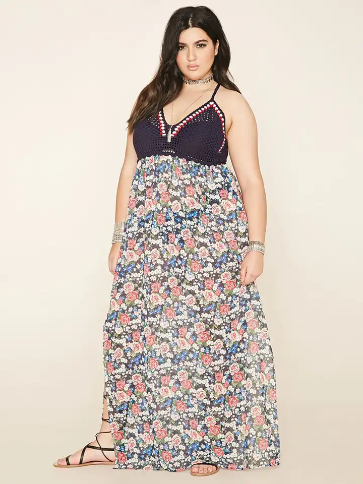 chinese dress ladies Plus Size Satin Maxi Dress