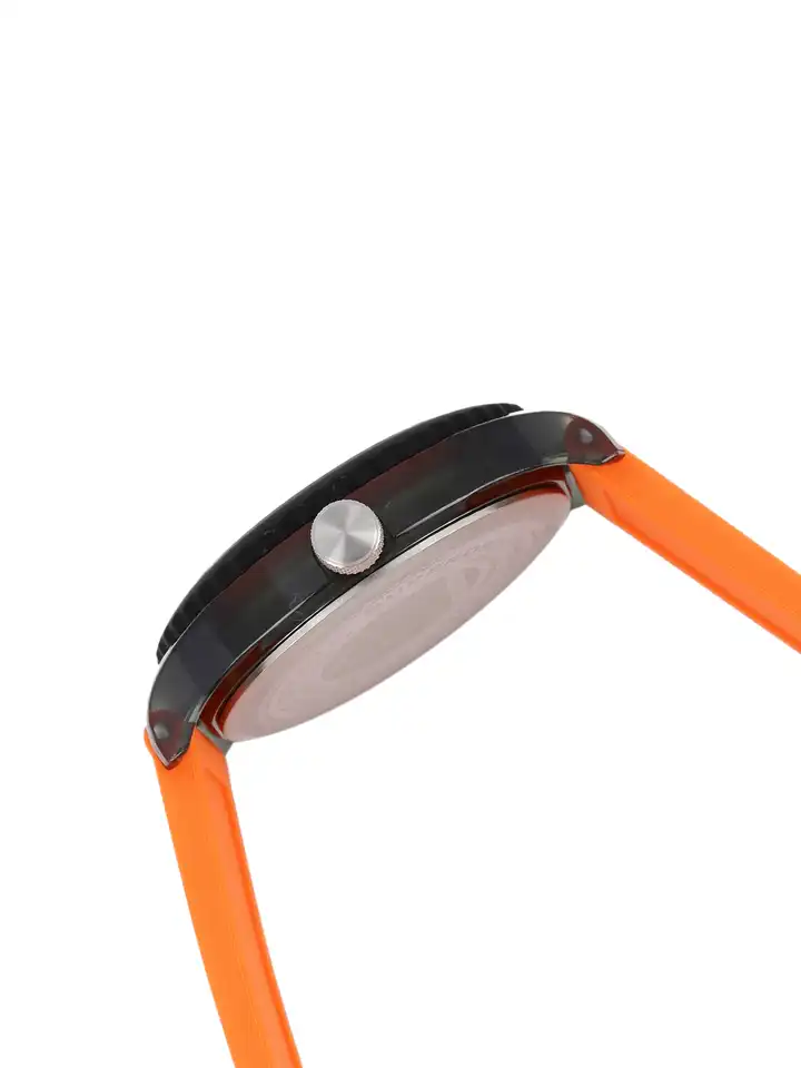Superdry SYG189B Orologio Uomo, Cassa Nera 38mm, Cinturino In Silicone, Impermeabile 50m