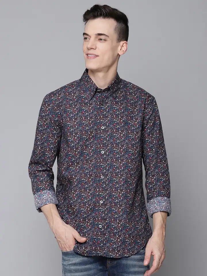 green emerald velvet dress Ben Shirt (Slim Fit) - Black