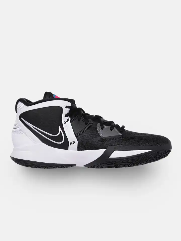 black and white kyrie basketball shoes