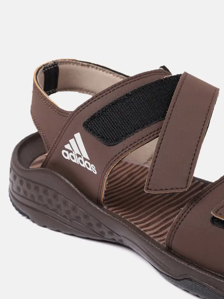 Buy ADIDAS Men Brown Solid Victeez Sports Sandals - Sandals for