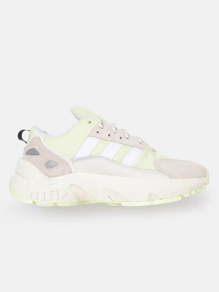 Buy ADIDAS Originals Men Green & Grey Woven Design ZX 22 Boost