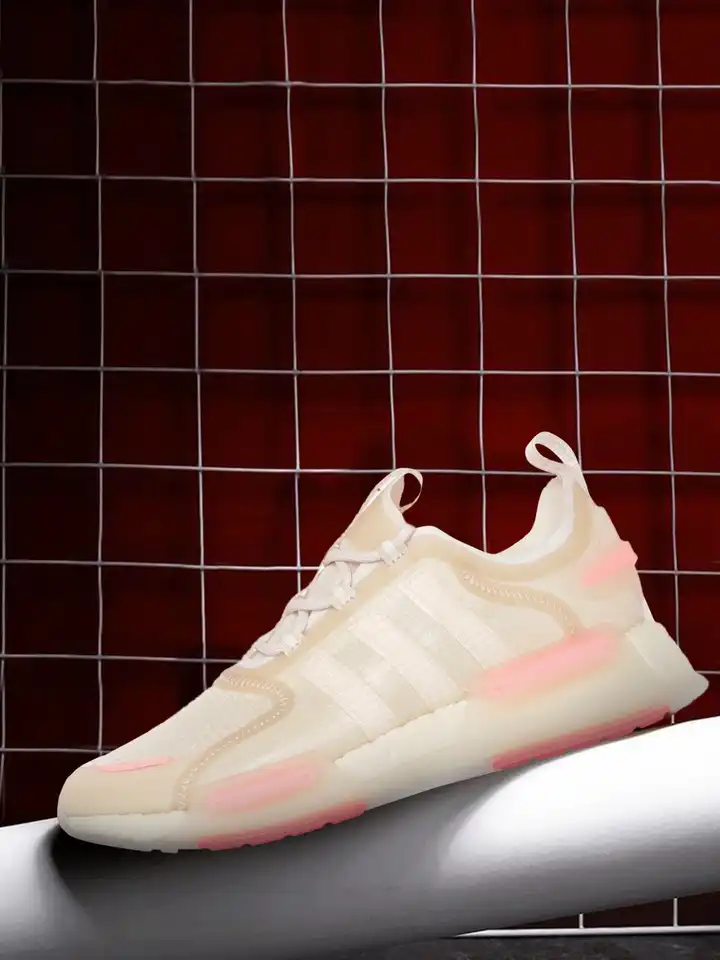 Athletic Shoes Nmd R1 Boost White Pink Shoes Adidas Adidas Nmd Pink And  White Women's Size