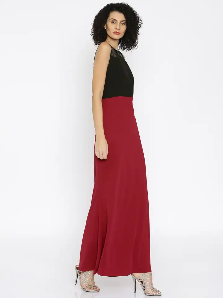 chinese dress ladies Maroon Off Shoulder Half Sleeve Burgundy Lace Long Prom Dresses Evening  Dress #SED233 main image 1