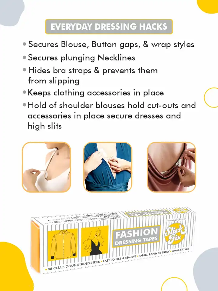 slim fit dress slacks Fashion Tape for Women | Strong, Invisible & Skin-Safe