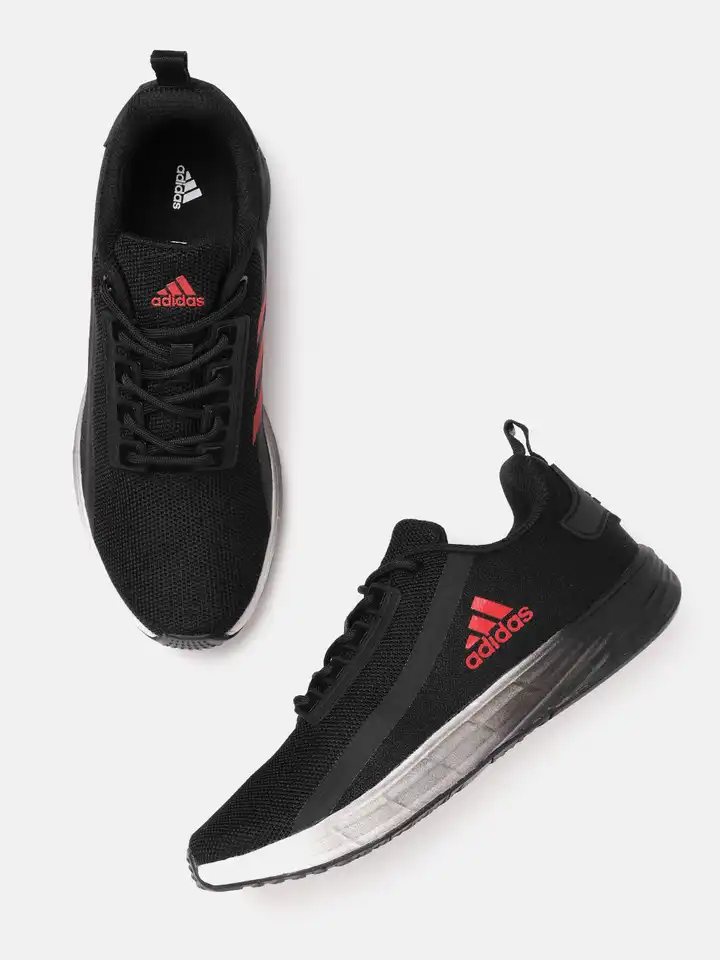 Adidas Black Knit Sneakers with Red Highlights ADIDAS KAPTIR 3.0 JI1246 Size 10 Core Black Better Scarlet  main image 4