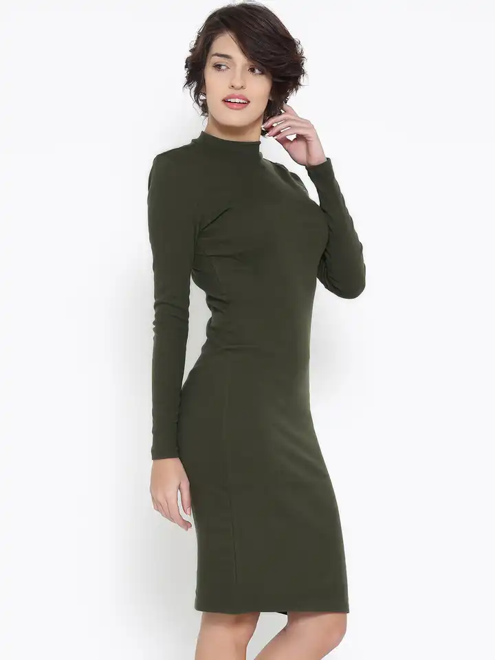 green emerald velvet dress Kody Satin Lace Asym Dress Olive Green