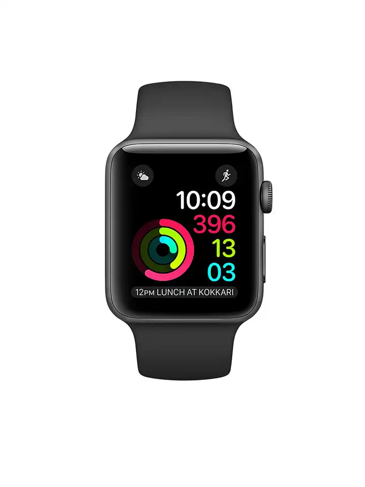 Buy Apple Series 1 Unisex Black 42 mm Smart Watch - Smart  display picture 1