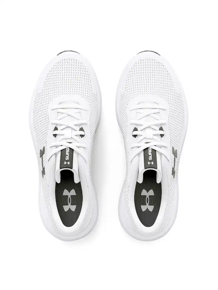 Buy UNDER ARMOUR Men White Woven Design Surge 3 Running  display picture 1