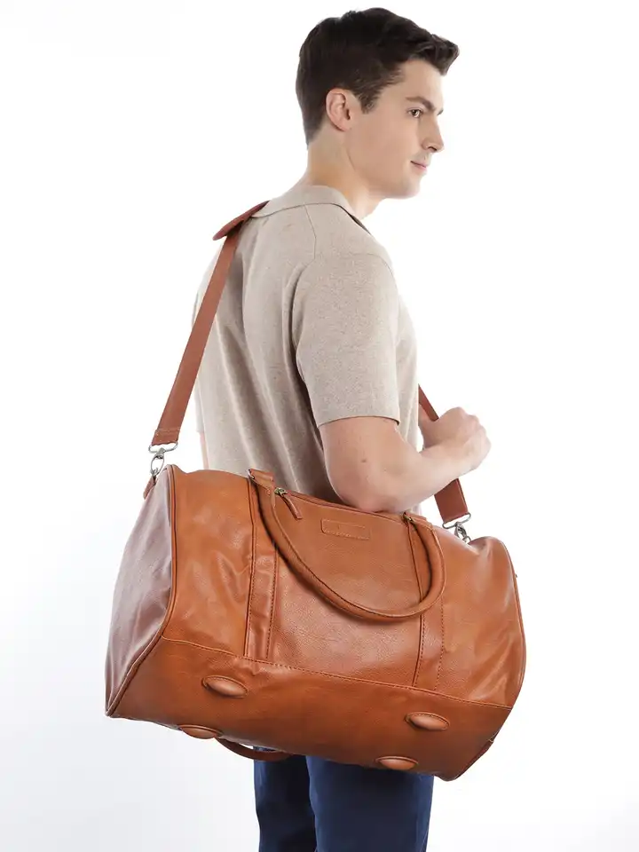 Buy VIP Unisex Tan Brown Solid Endura Duffel Bag - Duffel Bag for