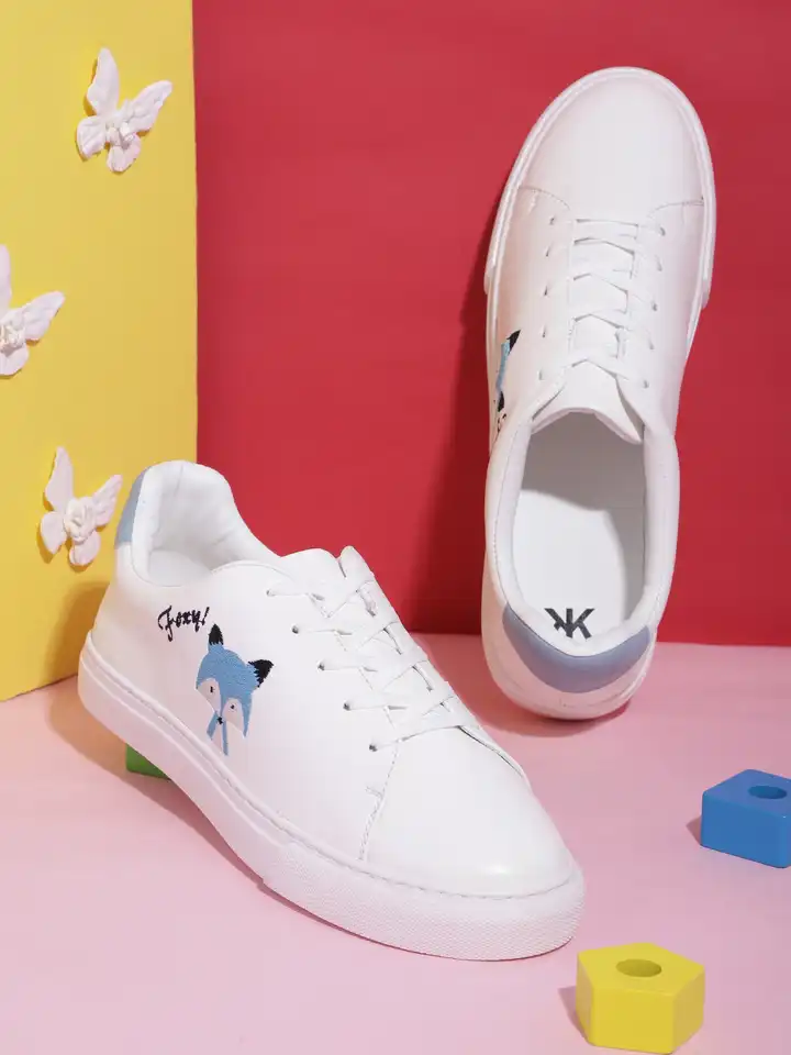 Buy Kook N Keech Women Fox Embroidered Detail Sneakers Casual