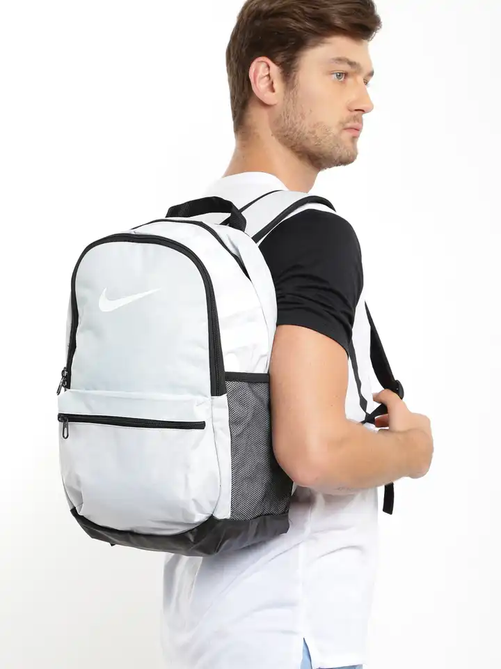 grey nike brasilia backpack
