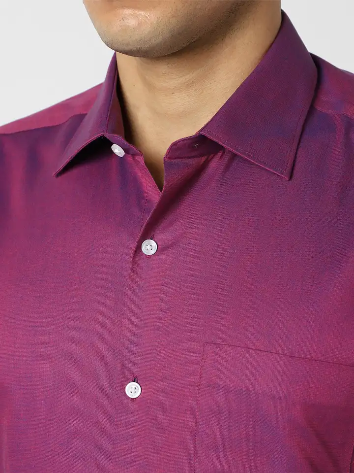 Buy Van Heusen Men Lavender Slim Fit Solid Formal Shirt - Shirts for Men  1826589 | Myntra