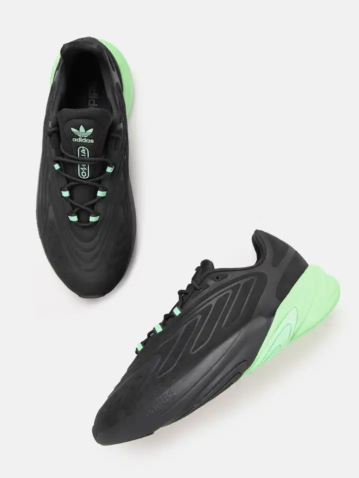 adidas gazelle silver green womens Adidas Ozelia Black Carbon Sneakers Mens Style : H04250 main image 0