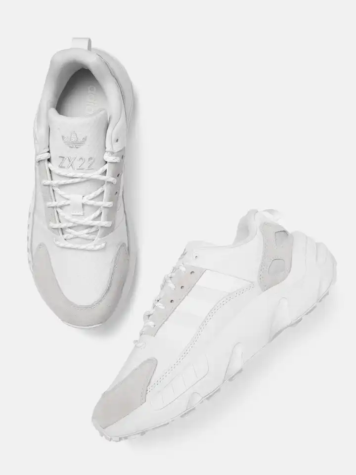 Buy ADIDAS Originals Men White & Grey Woven Design ZX 22 Boost