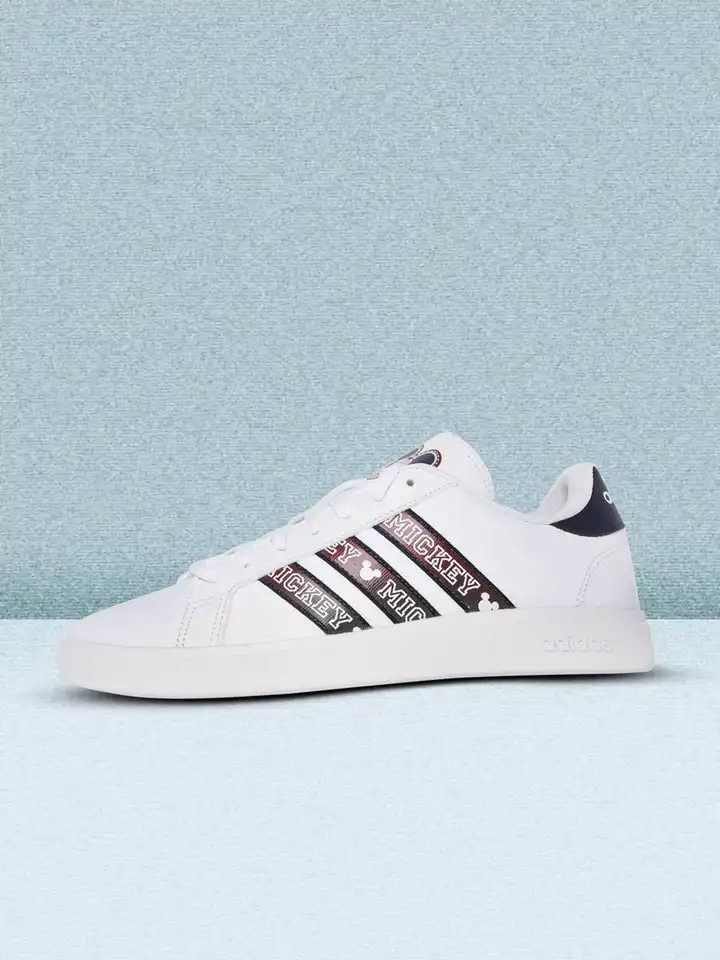 Buy ADIDAS Men White & Maroon Mickey Mouse Print Grand Court Tennis Shoes -  Sports Shoes for Men 18374286 | Myntra