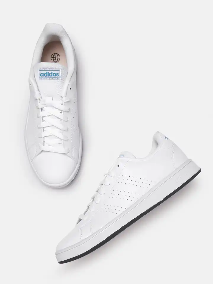 Buy ADIDAS Men White Advantage Base Court Lifestyle Shoes with Perforated  Detail - Sports Shoes for Men 18374314 | Myntra