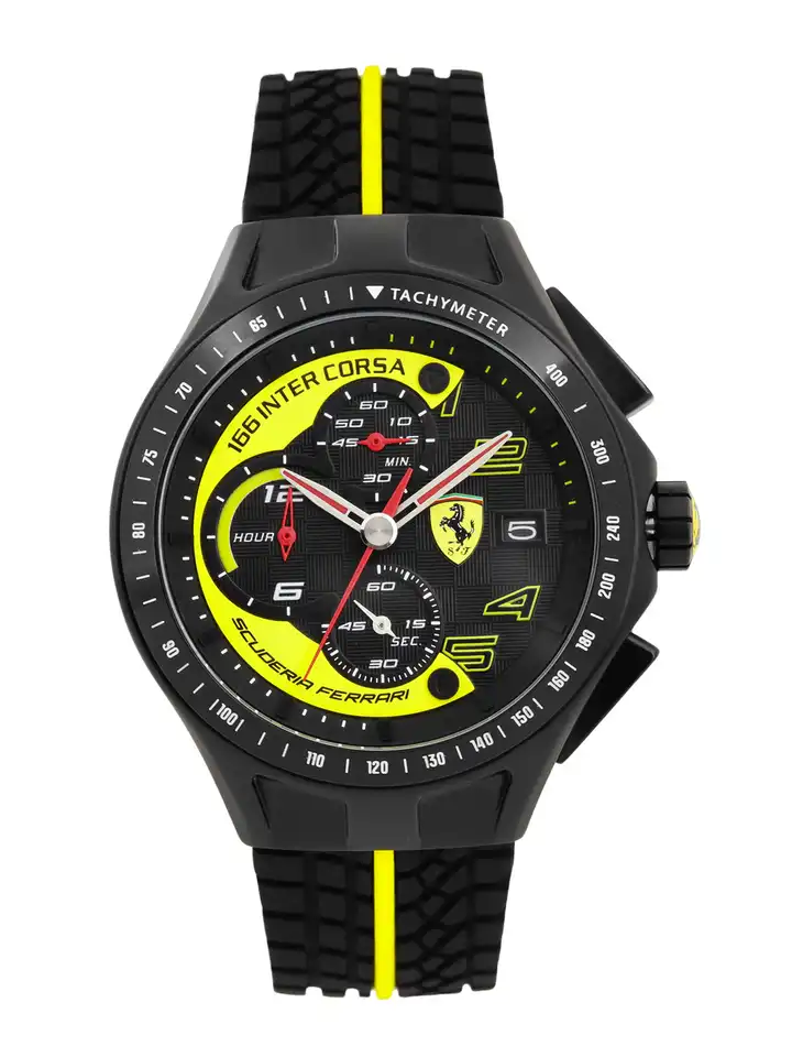 Buy SCUDERIA FERRARI Men Black Race Day Analogue Watch 0830078_SF