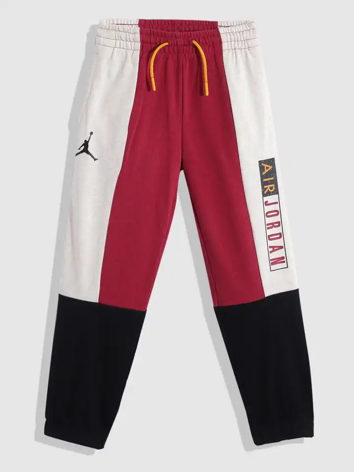red and black jordan sweatpants