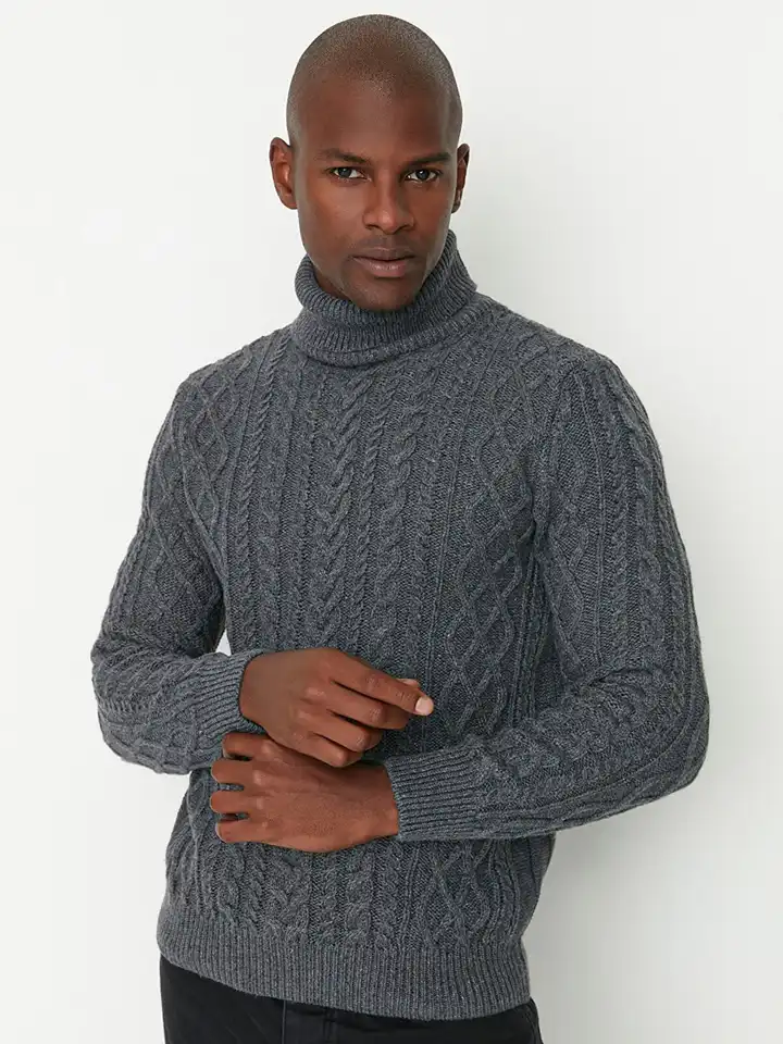 Felpa Uomo Trendyol Regular Fit Girocollo Basic – 75% Cotone, 20% Poliestere, 5% Elastan – Collezione Basics