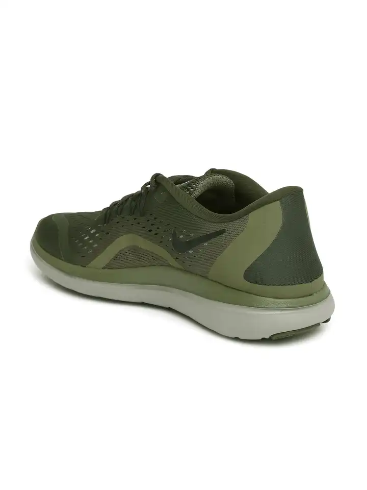 olive green nike running shoes