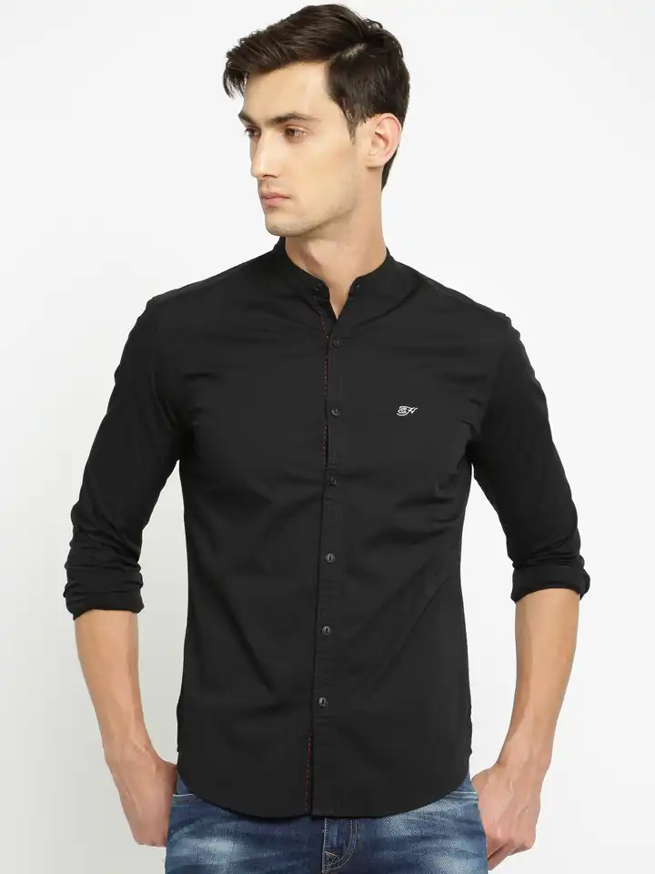 Buy Ed Hardy Men Black Solid Casual Shirt - Shirts for Men 1963822 | Myntra