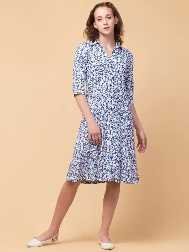 blue dress for baby girl The Naples Shirt Dress main image 1