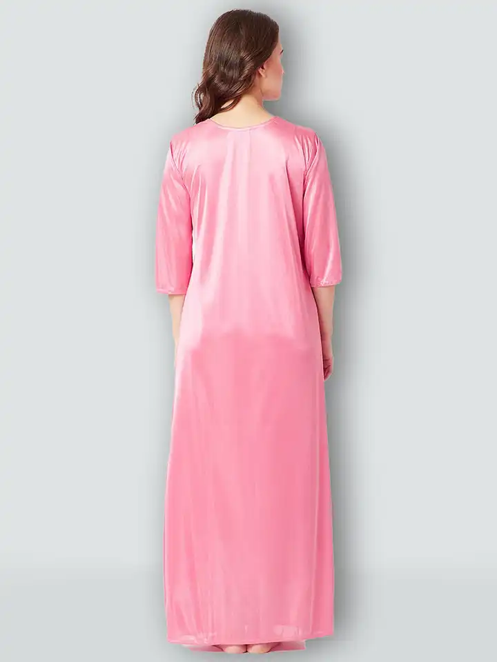 chinese dress ladies Women's Nighty Cotton Blend Full Length Printed Night Dress Comfortabl
