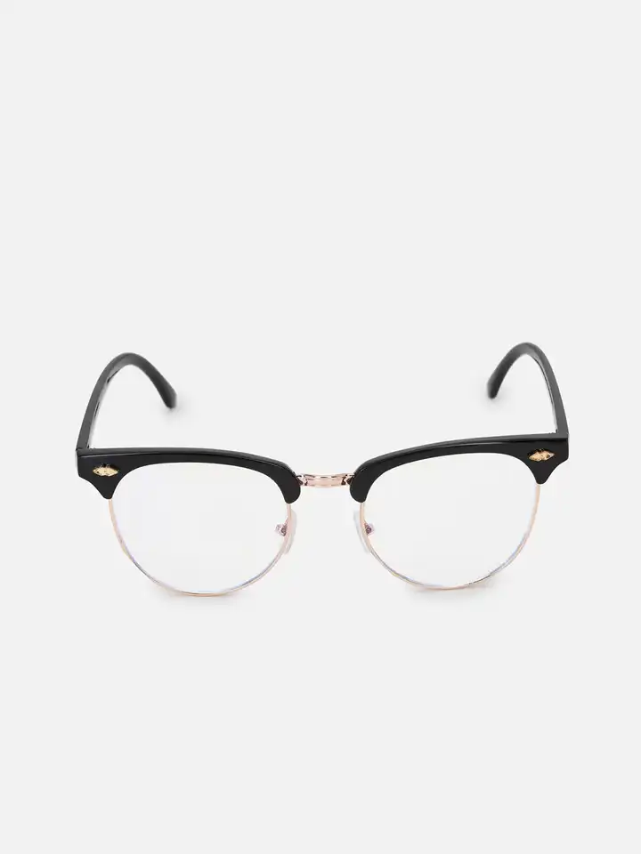 Buy FOREVER 21 Women Clear Lens & Brown Round Sunglasses  display picture 2