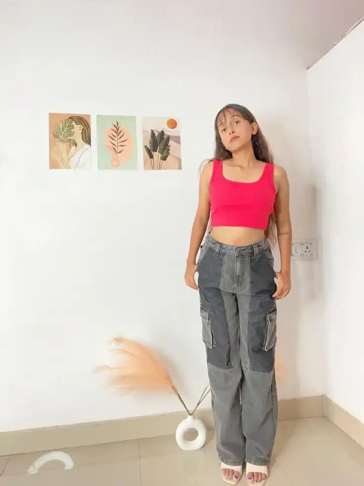 Buy SASSAFRAS Magenta Square Neck Sleeveless Top - Tops for Women