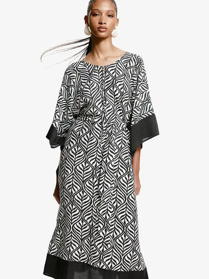 h&m tie belt kaftan