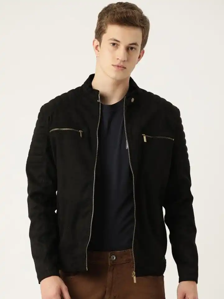 Buy Leather Retail Men Suede Lightweight Biker Jacket Jackets