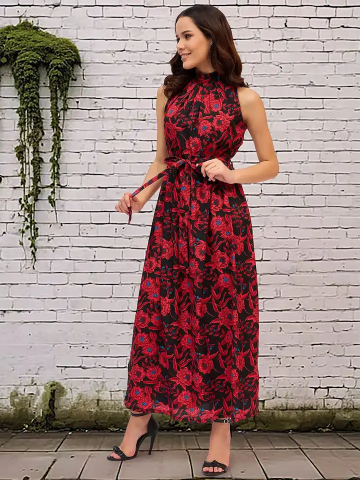 Buy DressBerry Women Floral Printed A-Line Maxi Dress - Dresses for Women  31634204 | Myntra