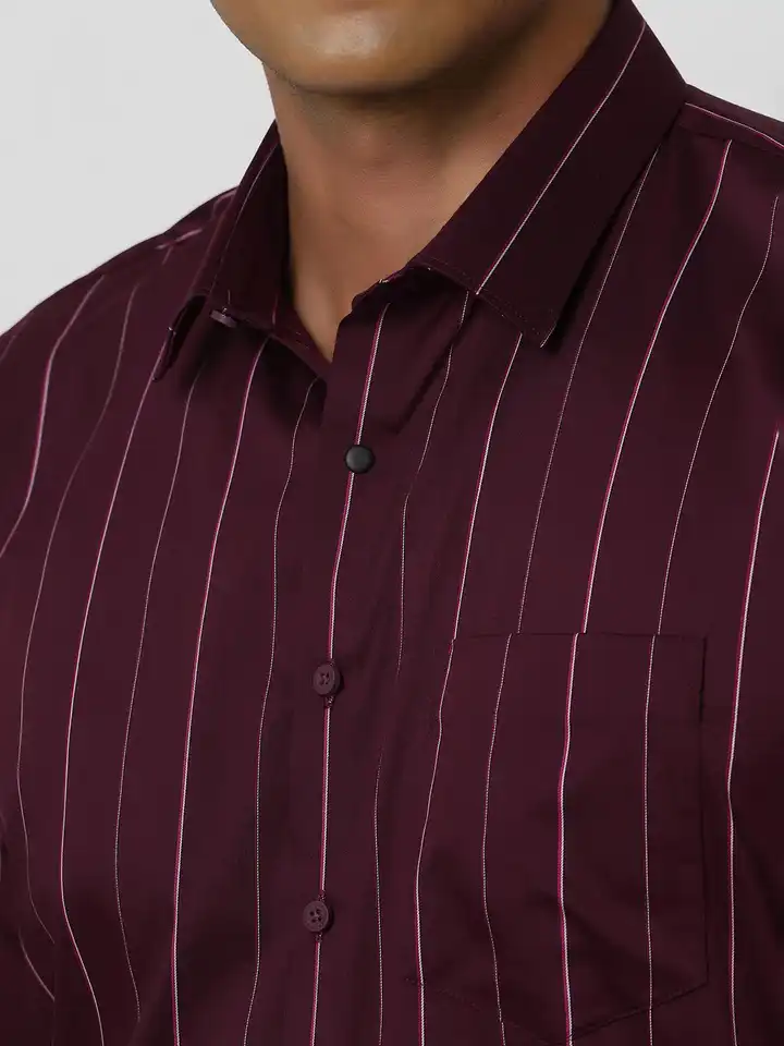 Buy Van Heusen Men Slim Fit Opaque Striped Formal Shirt - Shirts for Men  31789430 | Myntra