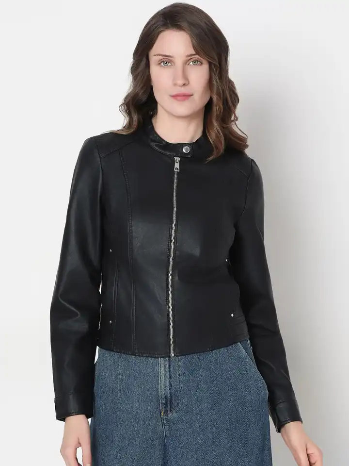 ライダースジャケット 黒 (VERO MODA) レディースM 美品 VERO MODA