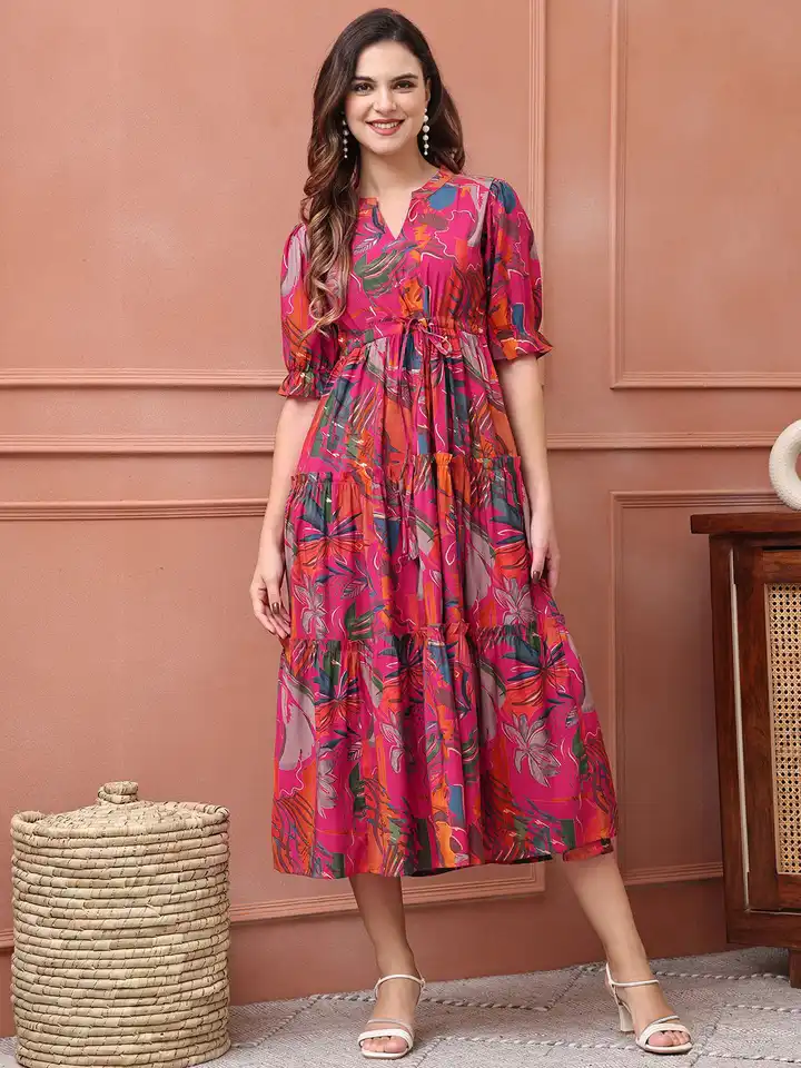 women midi dress Black Polka Dot Collar Midi Dress